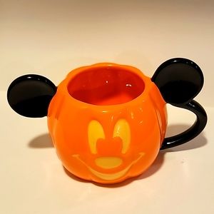 Disney mickey mouse halloween pumpkin mug
